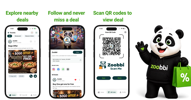 Zoobbi App Mockups